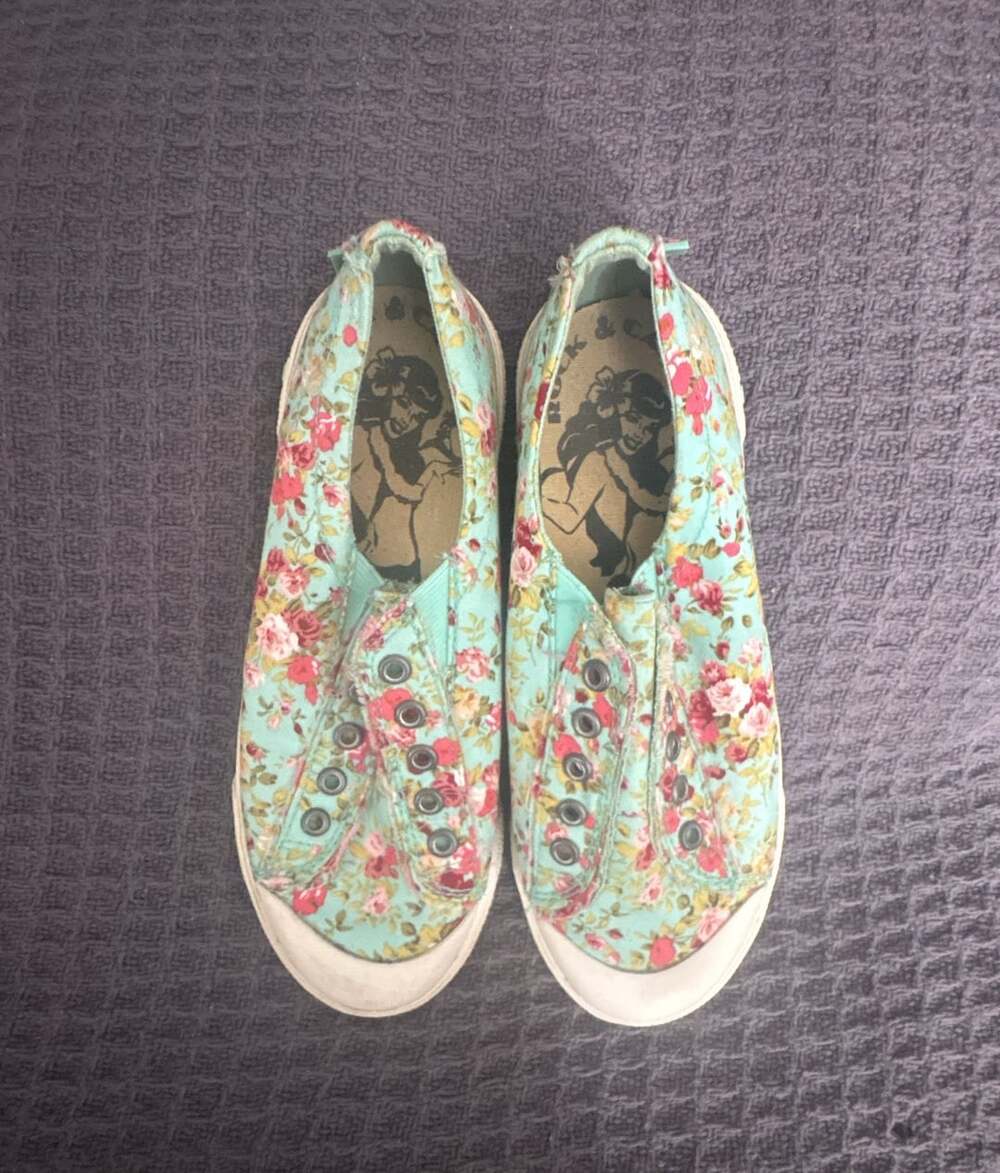 Rock & Candy Tokyo-Trip Floral Slip-On Sneakers Size 7.5